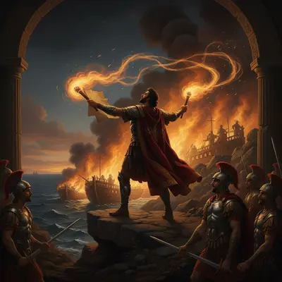 Scena: The Burning of the Ships — cover